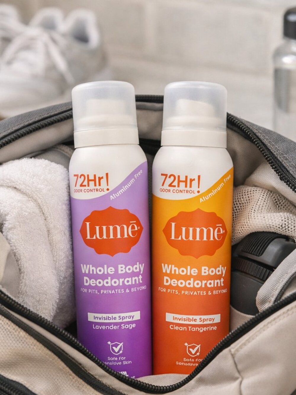 Lume Deodorant | Lavender or Tangerine | Single Bottle | Aluminum‑Free